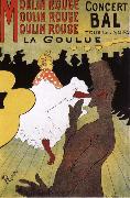 Henri de toulouse-lautrec La Goulue,Dance at the Moulin Rouge France oil painting artist